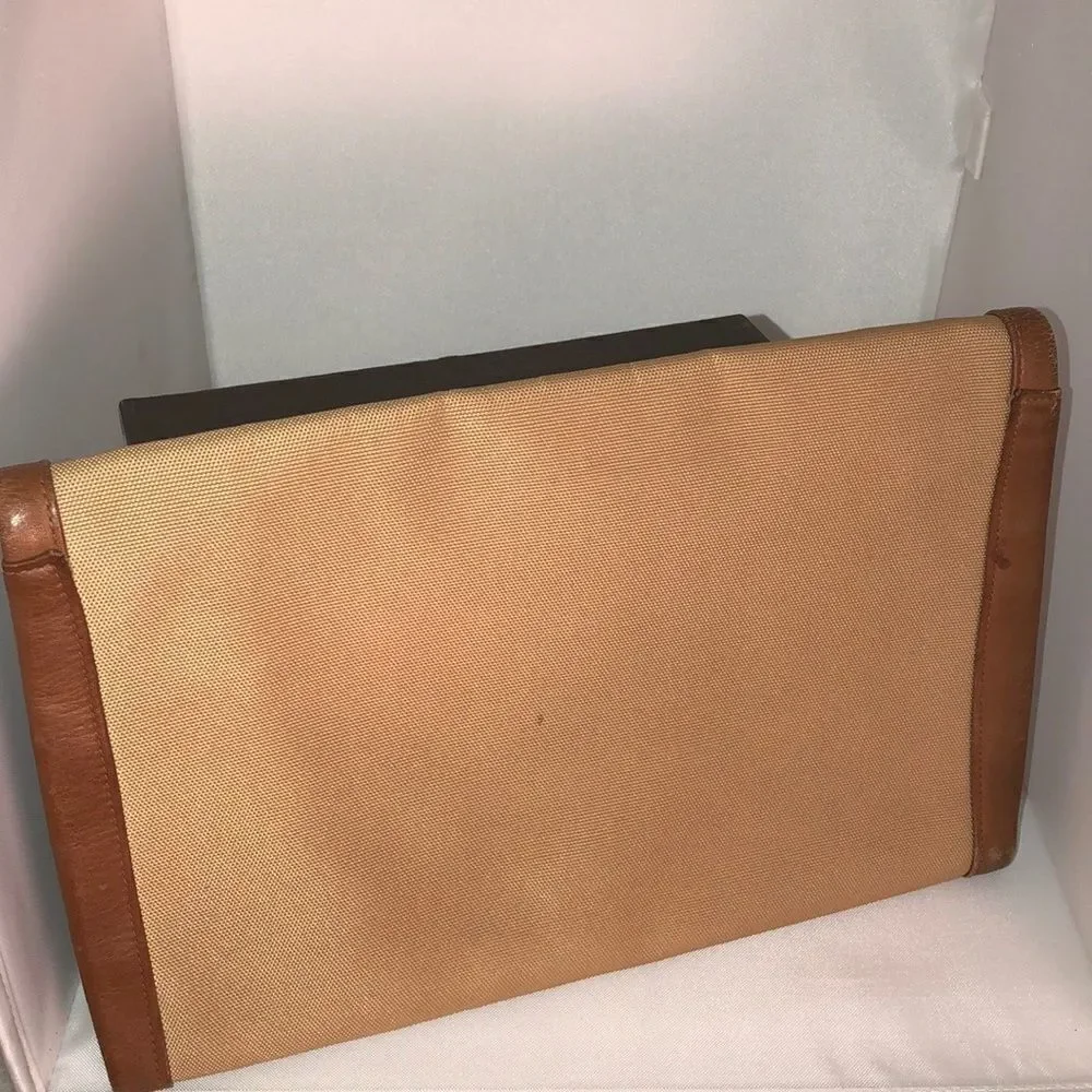 EUC Vintage Italian Cosci Leather LG Clutch Bag